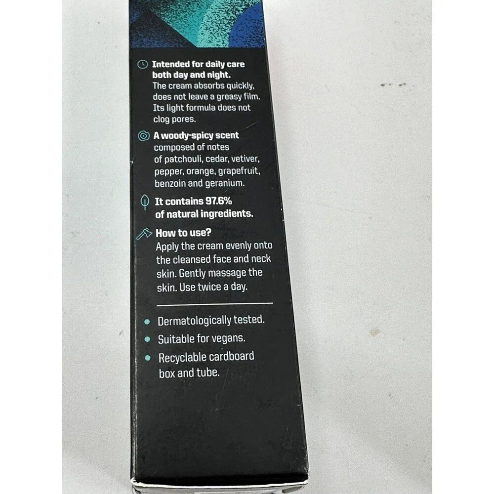 2-Zew For Men Essential  Moisturizing Face Cream With Hemp Oil For Dry Skin